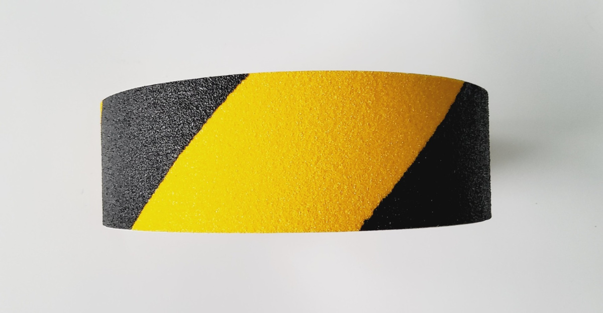 Żółto-czarna taśma GRIP antypoślizgowa 5cm x 1,0m