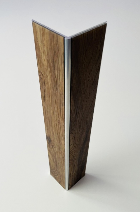Narożnik aluminiowy CornerAlu WallWOOD™ dąb L2 5x5x50cm