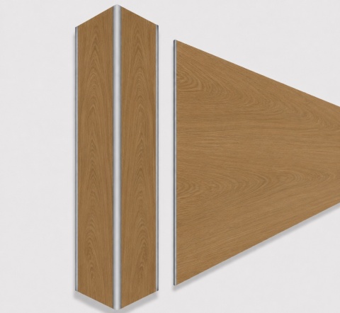 Narożnik aluminiowy CornerAlu WallWOOD™ dąb BN4 5x5x150cm