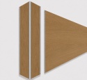 Narożnik aluminiowy CornerAlu WallWOOD™ dąb BN2 5x5x50cm