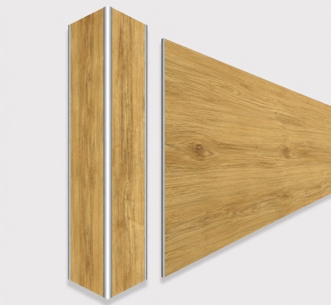 Narożnik aluminiowy CornerAlu WallWOOD™ dąb BN2 5x5x50cm