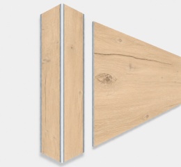 Narożnik aluminiowy CornerAlu WallWOOD™ dąb NO1 5x5x100cm