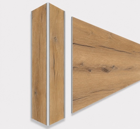 Narożnik aluminiowy CornerAlu WallWOOD™ dąb NO2 5x5x100cm