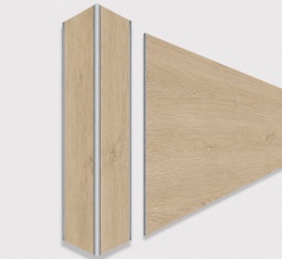 Narożnik aluminiowy CornerAlu WallWOOD™ dąb NT2 5x5x150cm