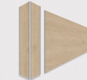 Narożnik aluminiowy CornerAlu WallWOOD™ dąb NT2 5x5x50cm