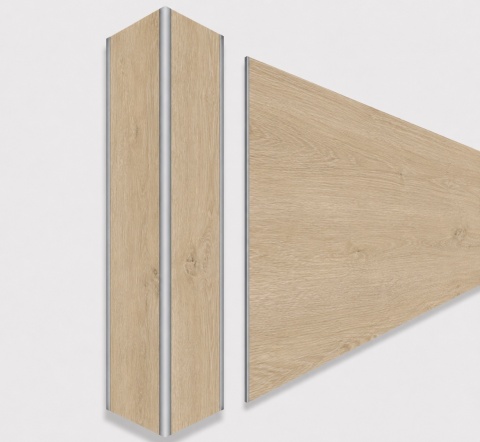 Narożnik aluminiowy CornerAlu WallWOOD™ dąb NT2 5x5x50cm